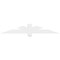 Ekena Millwork Kennewick Architectural Grade PVC Gable Bracket, 60"W x 10"H x 2"D x 4"F, 4/12 Pitch GBP060X10X0204KEN00 - alternate 3